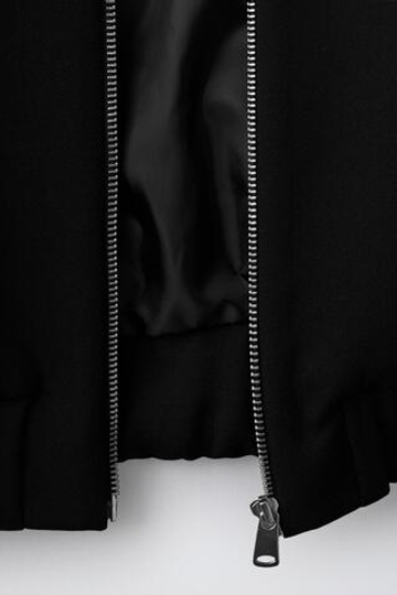 ZARA ОДНОТОННАЯ УКОРОЧЕННАЯ КУРТКА, ЧЕРНЫЙ