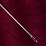 Нитки универсальные Nitka 40/2, 4570 м (5000 ярд) / 1 кат., 123 т.бордовый