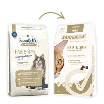 Bosch Sanabelle Hair & Skin Сухой корм для привередливых и выставочных кошек 8кг