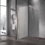 Душевая перегородка Волк-Ин (Walk-In) VSW-1H700CLG, 700*2000, брашированное золото, стекло прозрачное,