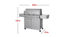 Газовый гриль Weber Summit S-670 GBS, 10 горелок, вертел