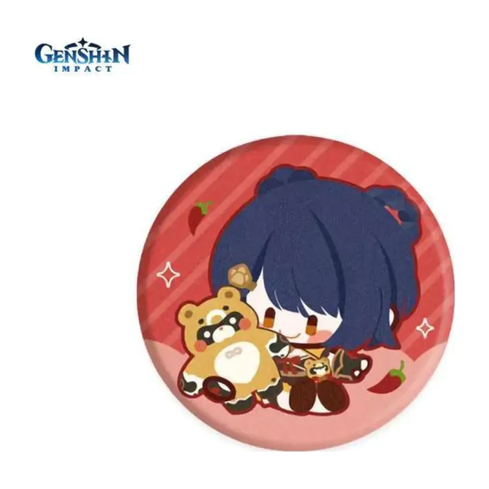 Значок Genshin Impact Chibi Character Cloth Badge Exquisite Delicacy Xiangling — повтор основного фото