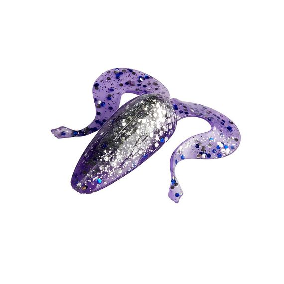 Лягушка несъедоб. Helios Frog 2,56"/6,5 см Silver Sparkles & Fio 100шт. (HS-21-036-N)