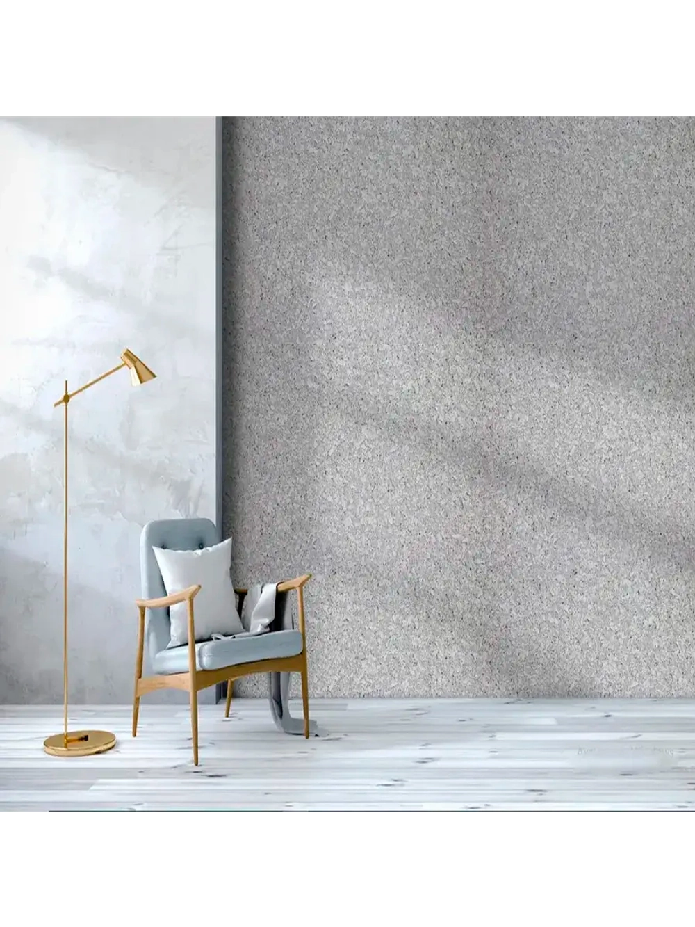 Жидкие обои LWDecor серый цвет