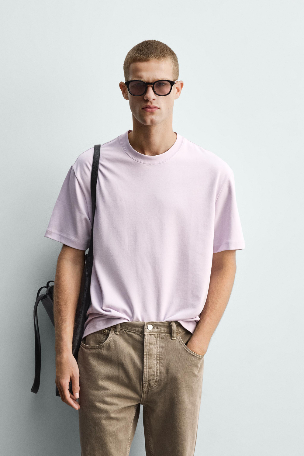 ФУТБОЛКА RELAXED FIT INTERLOCK /04 — ZARA
