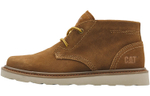 CAT Top Grain Cow Leather Slip Resistant Ankle Length Outdoor Boots Men"s Light Brown