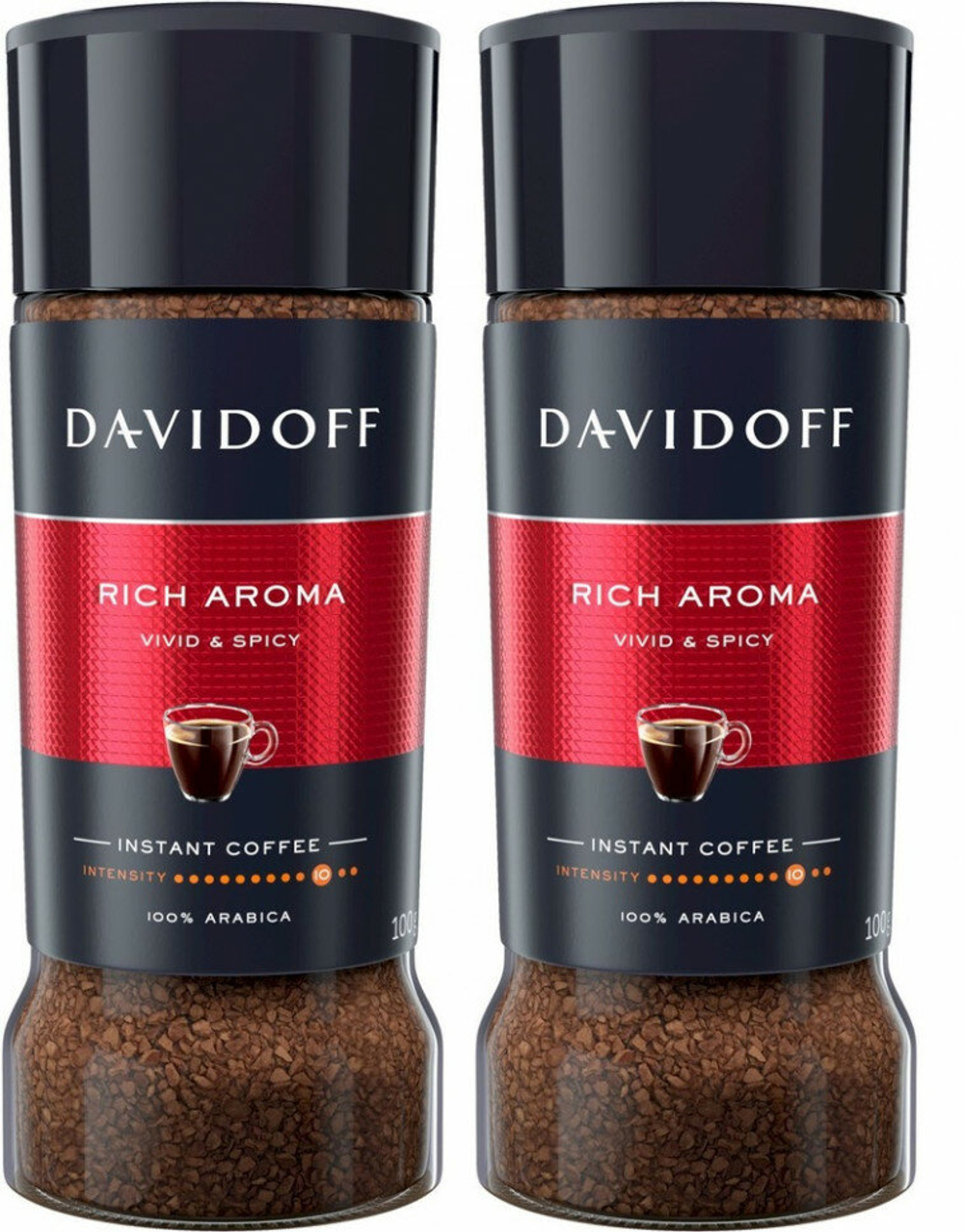 Кофе растворимый Davidoff Rich Aroma, 100 г стеклянная банка (Давидоф) х 2 шт
