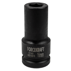 Головка ударная глубокая 3/4'', 16мм (6гр.) FORCEKRAFT FK-46510016