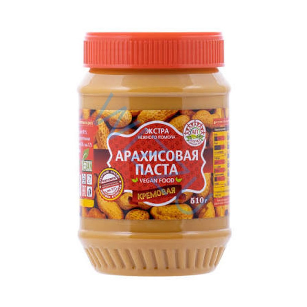 Паста Экстра арахисовая Кремовая 510гр (Азбука продуктов)