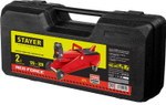 STAYER R-22 RED FORCE, в кейсе, 2 т, 125 - 320 мм, подкатной домкрат для легковых а/м, Professional (43152-2-K)