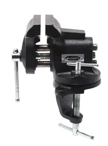 Тиски настольные поворотные 3''-75мм (крепление ''струбцина'') RockFORCE RF-Z30H