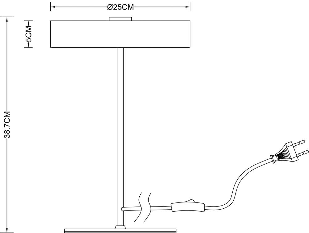 Настольная лампа Arte Lamp ELNATH A5038LT-3BK