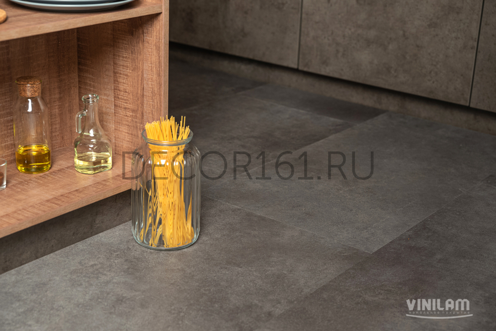 Виниловый ламинат VINILAM Цемент Стальной 71610