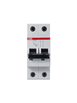 Выключатель автоматический модульный 2п C 40А 6кА S202 C40 ABB 2CDS252001R0404