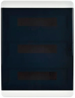 Корпус пластиковый ЩРН-П-54 IP41 черная прозрачная дверь TEKFOR IEK