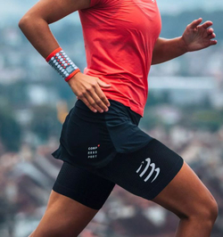 Компрессионный рукав Compressport Under Control Quad 2P - черный
