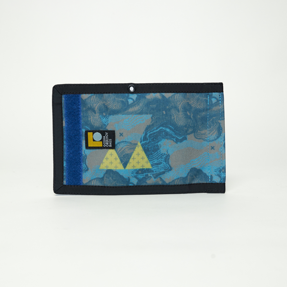 Кошелек Wallet GO x JANESONN ENGRAVE синий/желтый