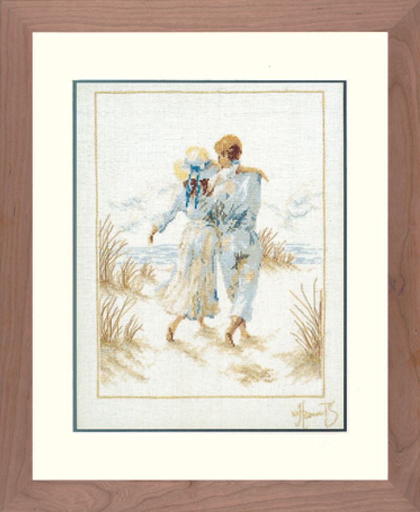 Набор для вышивания нитками Lanarte, Romance, 29х39 см