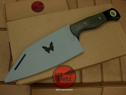 Нож Benchmade Station Knife - зеленая рукоять , клинок тефлон