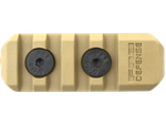Полимерная планка Пикатинни на M-LOK цевья Vanguard, 4 слота, бежевый