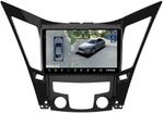 Магнитола для Hyundai Sonata 6 YF 2010-2013 (штатный усилитель) - Teyes CC3-2K-360 монитор 9.5" 2K QLED на Android 10, Быстрая, CarPlay, 4G SIM-слот, 4 камеры в комплекте