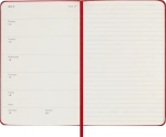 Еженедельник Moleskine WKNT (DHF212WN2) 9x14см, твердая обложка, красный