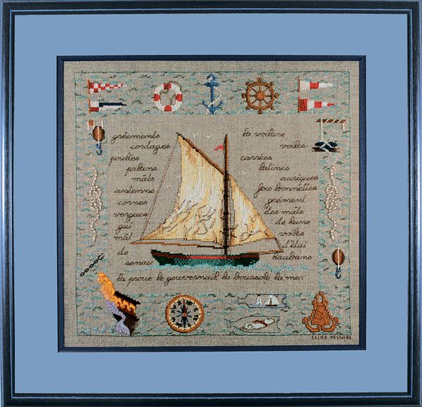 Набор для вышивания нитками Le Bonheur des Dames, Voiles Au Vent (Поднять парус), 29х29 см