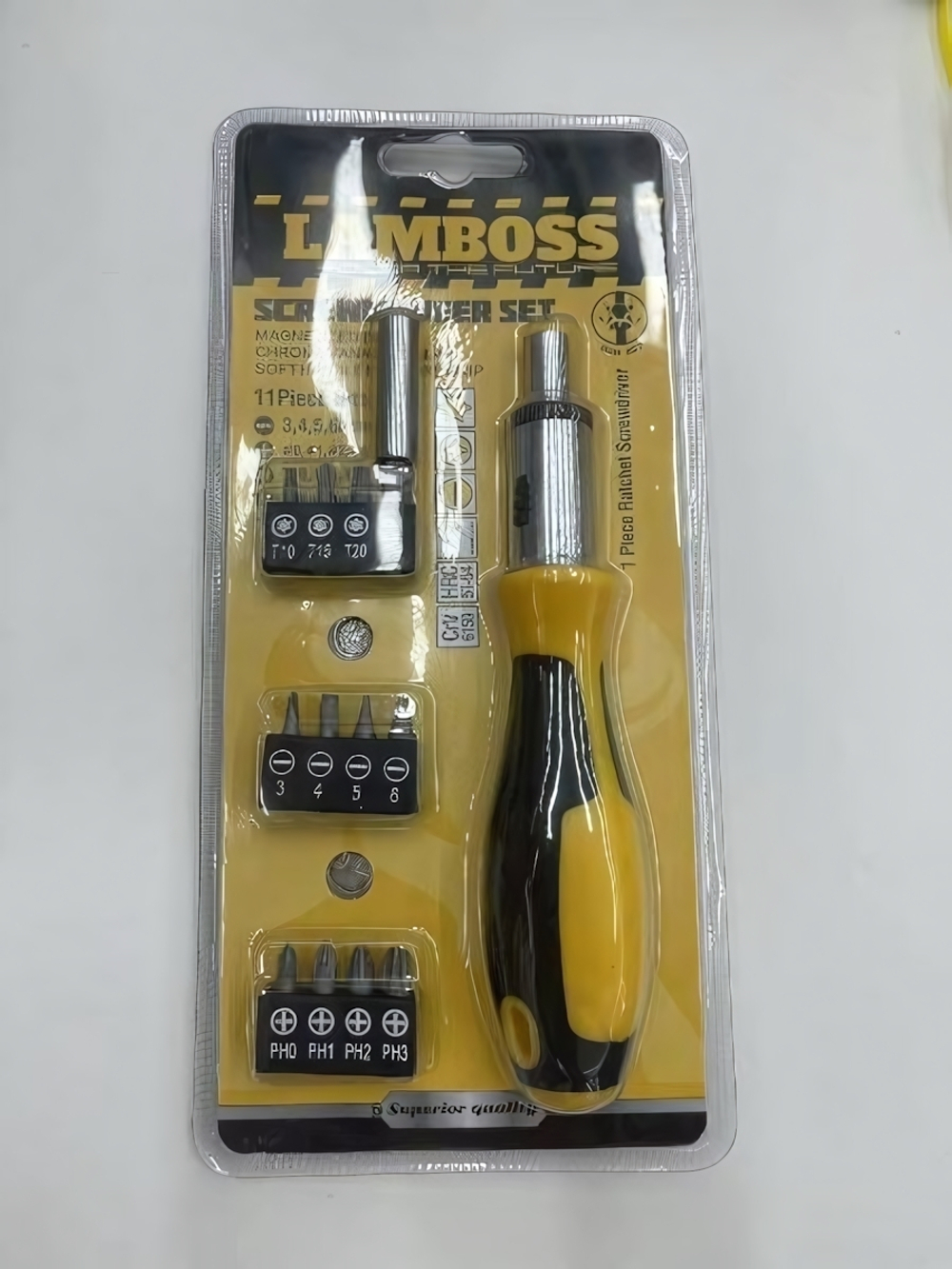 Набор сменных отверток (бит) Lamboss 13 предметов