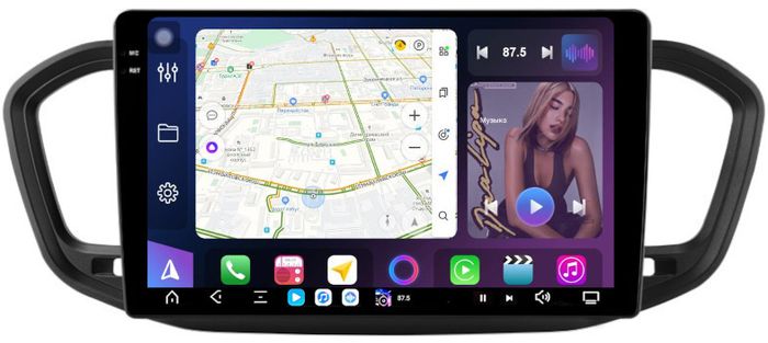 Магнитола для Lada Vesta NG 2023+ (без ШГУ) - FarCar S500-TS20 монитор 10.36" 2K QLED на Android 14, Быстрейшая, CarPlay, 4G SIM-слот