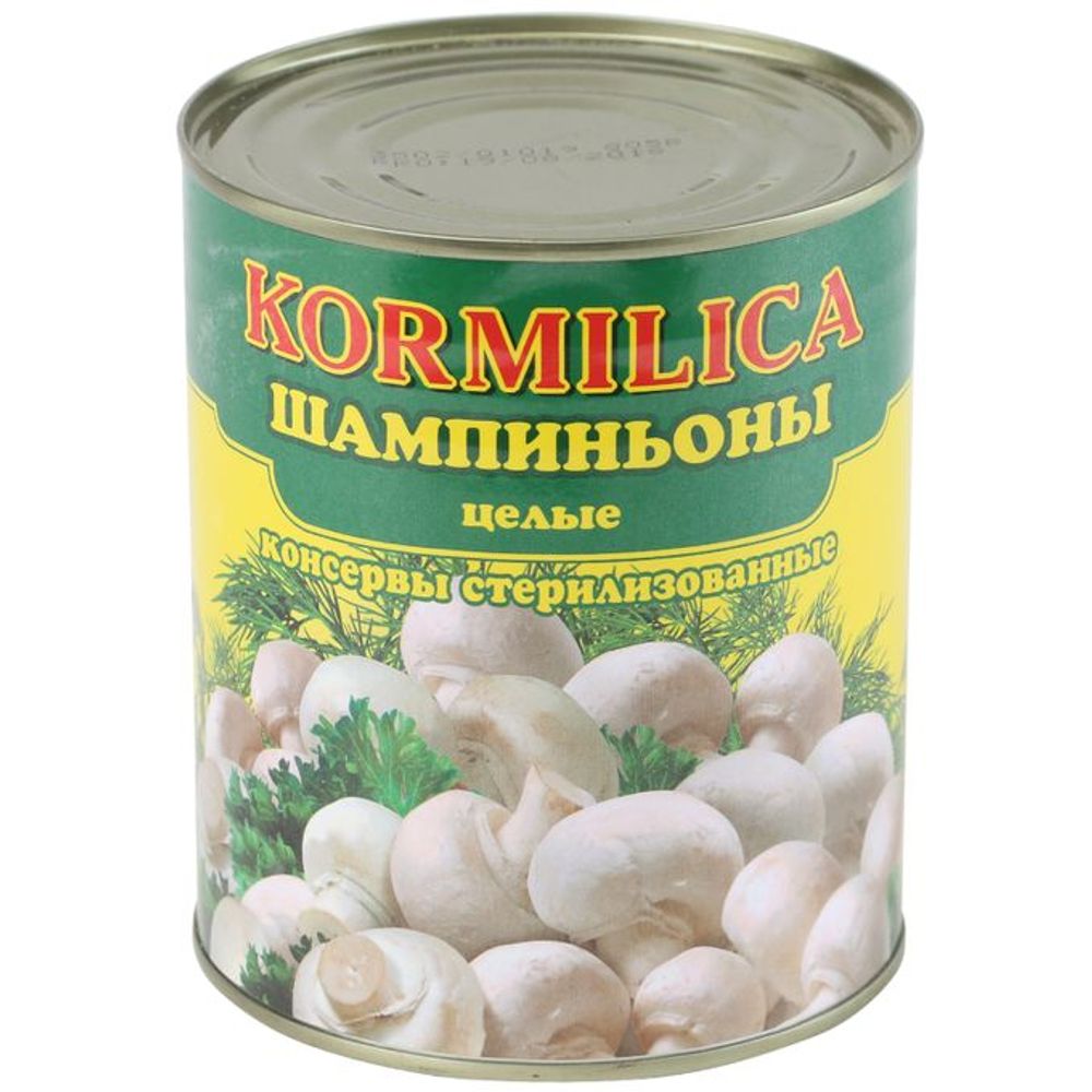 Грибы шампиньоны Кормилица целые ж/б 850мл