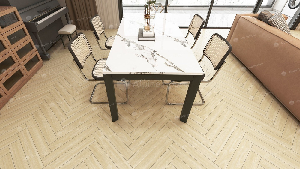 Ламинат Alpine Floor HERRINGBONE Дуб Тоскана LF105-05 - Магазин напольных покрытий в Екатеринбурге. MAXI ПОЛ.