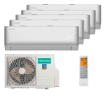 Мульти сплит-система Hisense на 5 комнаты (25+25+25+25+25 кв.м.) VIBE PRO SILVER