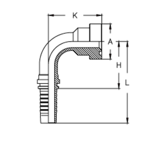 Фитинг DN 25 SFS CAT 1 47.6 (90)