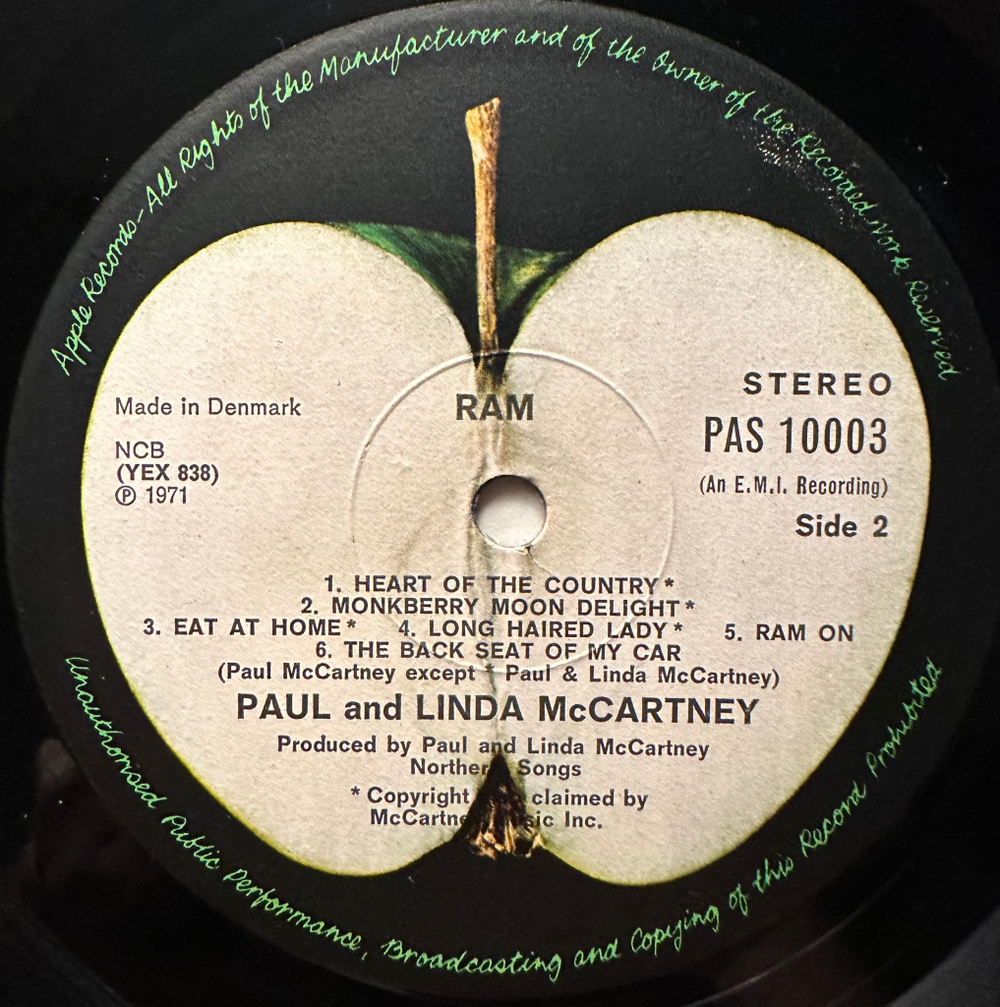Paul And Linda McCartney - Ram (Скандинавия 1971г.)