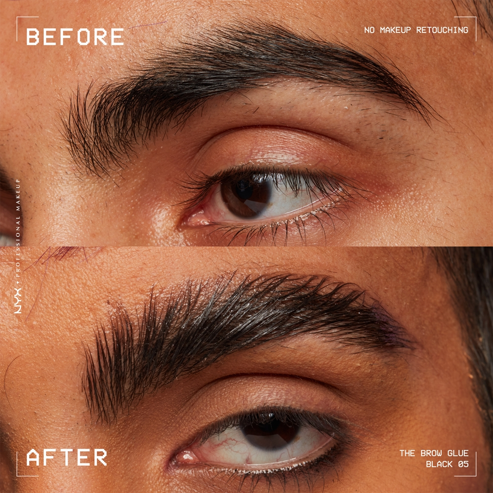 NYX Professional Makeup The Brow Glue - Гель для бровей оттенок 05 Black, 5 g