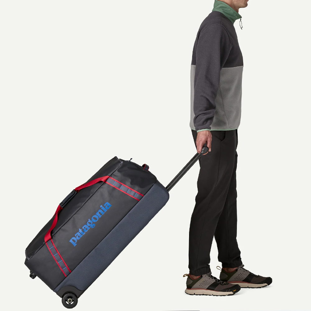Patagonia Recycled Polyester Trolley Bag 28 Inch Unisex Dark Flame Blue & Red