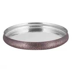 Блюдо круглое d 33 h3 см (поднос) для подачи Antique нерж. антик P.L. Proff Cuisine
