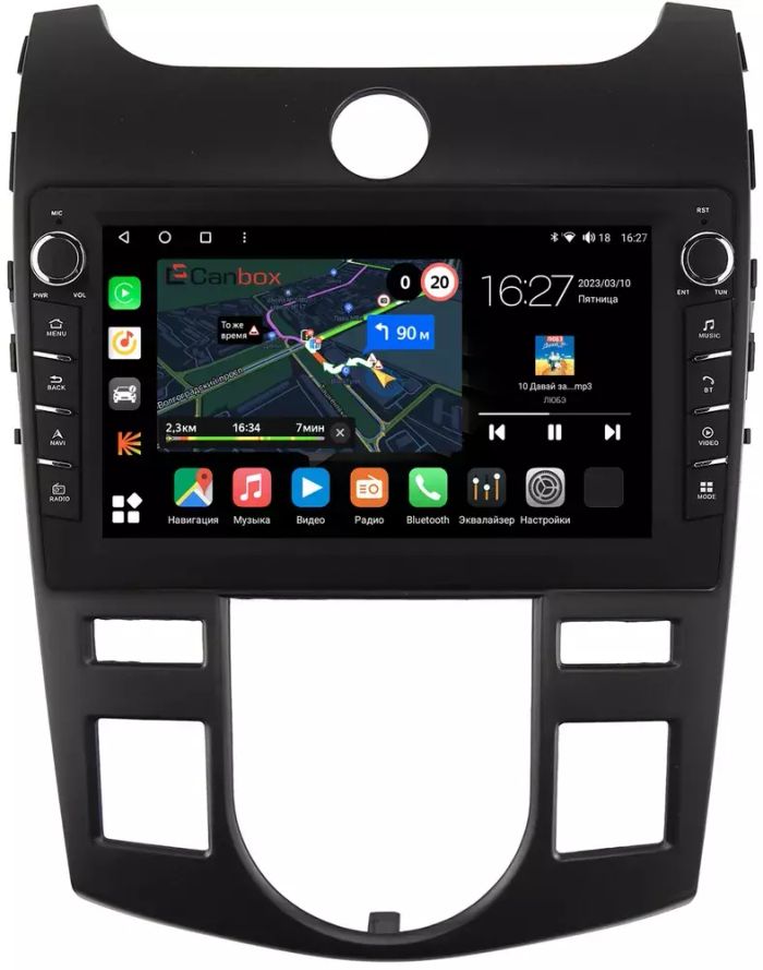 Магнитола для KIA Cerato 2 2008-2013 (климат) - Canbox 9-413 Android 10, Быстрая, CarPlay, 4G SIM-слот