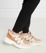 Кожаные кроссовки Valentino - бежевый(95N0803TEX)