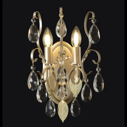 Бра Crystal Lux ESMIRALDA AP2 GOLD 0523/402