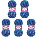 Пряжа Alize (Ализе) Superwash Comfort Socks / уп.5 мот. по 100 г, 420м, 4446 секционный A