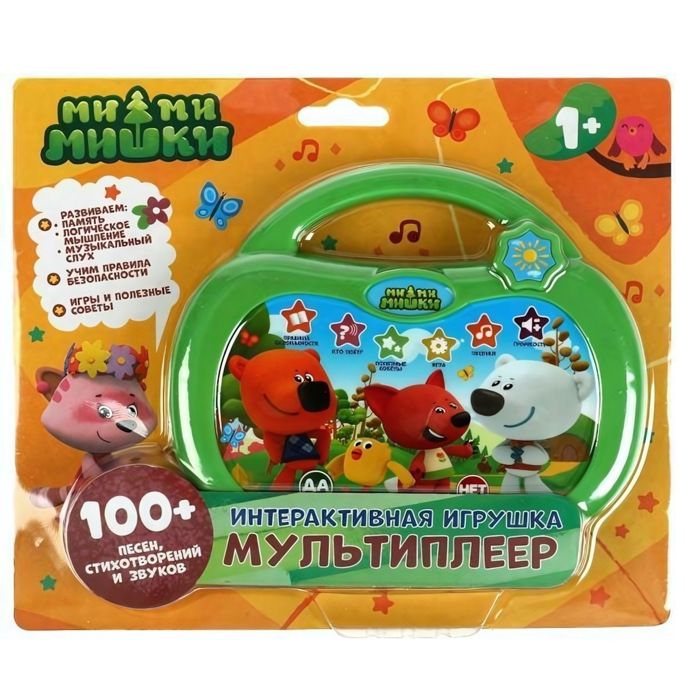 Мультиплеер "Ми-ми-мишки" 100 песен, стихов, звуков, на блист. (Умка)
