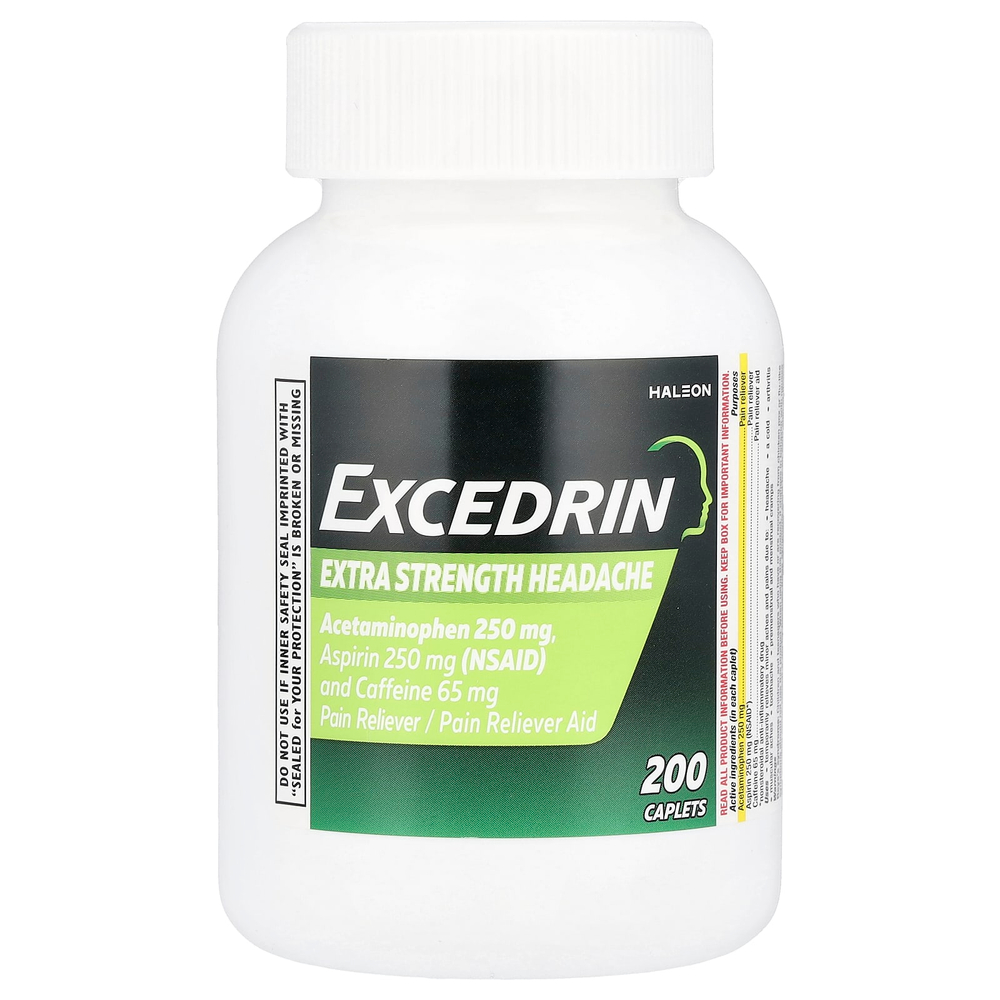 Excedrin, от головной боли, 200 капсул