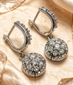 Ювелирные серьги из серебра 925 пробы