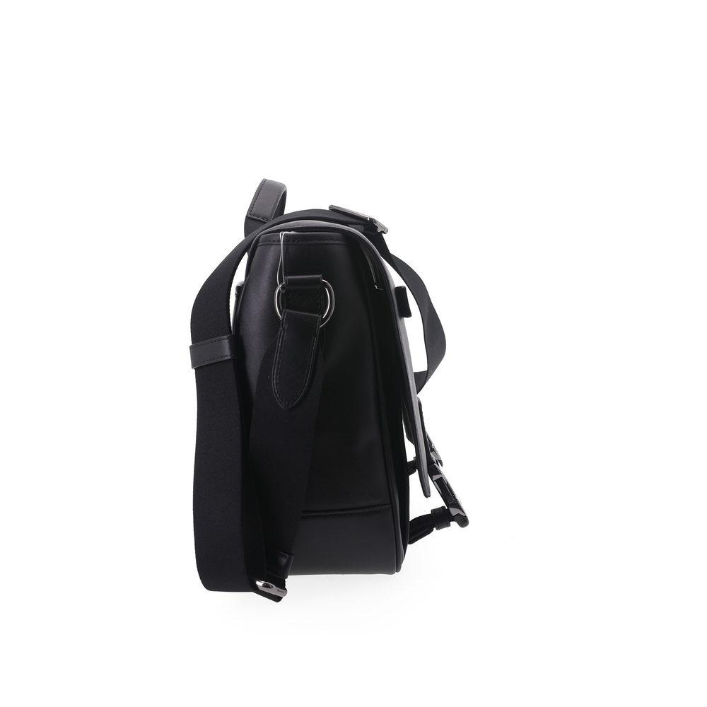 COACH Track Leather Laptop Bag, Briefcase, Portable Crossbody Bag, Shoulder Bag Large Men"s Black