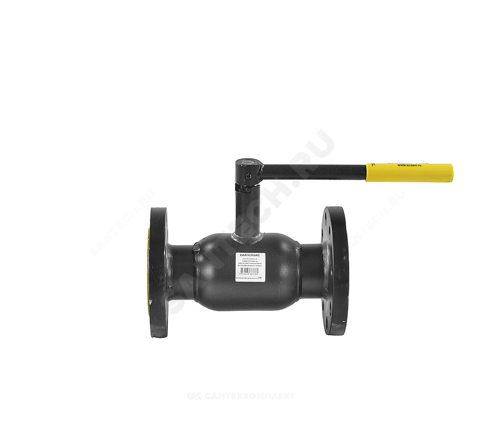 Кран шаровой сталь 09Г2С Ballomax КШТ 60.103 Ду 100 Ру16 фл L=300мм BROEN КШТ 60.103.100.А.16