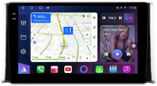 Магнитола для Toyota RAV4 5 2018-2022 (РФ/ОАЭ) - FarCar S500-TS18 монитор 10.36" QLED на Android 14, CarPlay, 4G SIM-слот