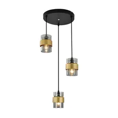 Подвесной светильник Hurricane 1139/3S Black/Gold Escada