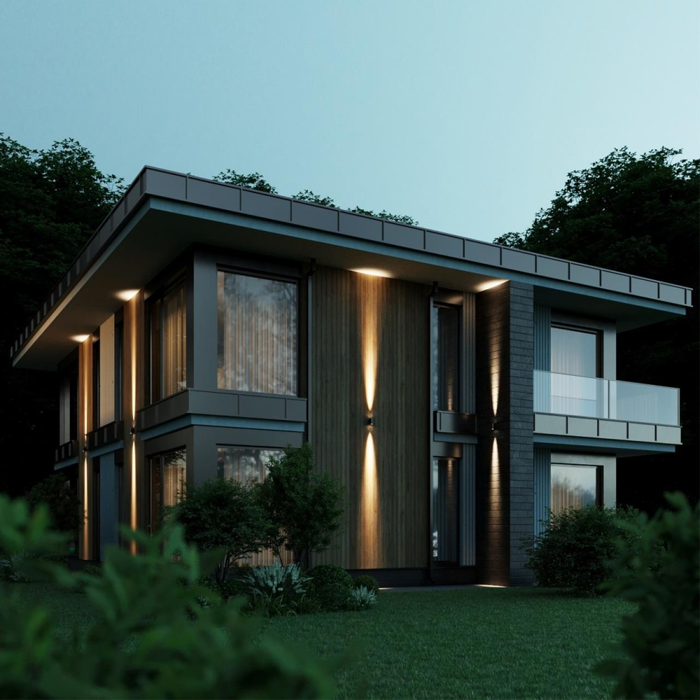 Уличный настенный светодиодный светильник Odeon Light LONG 7071/8WL