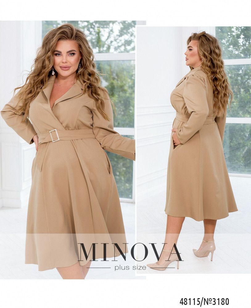 Платье 3180-бежевый Minova Платье 3180-бежевый Minova